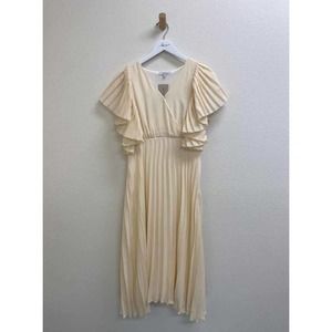Polygram Formal Dress Cream Size L